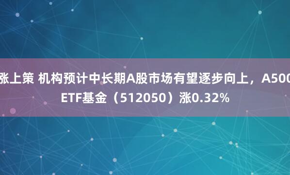 涨上策 机构预计中长期A股市场有望逐步向上，A500ETF基金（512050）涨0.32%
