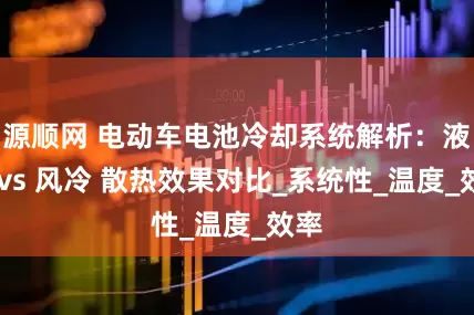 源顺网 电动车电池冷却系统解析：液冷 vs 风冷 散热效果对比_系统性_温度_效率